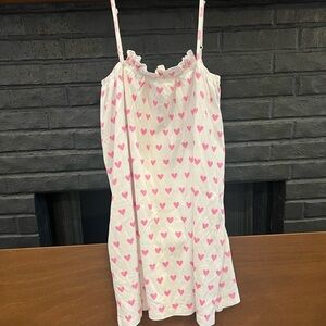 Pink Heart Patterned Dress
